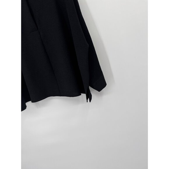 Calvin Klein Womens Black top Blouse size 1X Long Sleeve Relaxed Fit plus - Picture 2 of 5